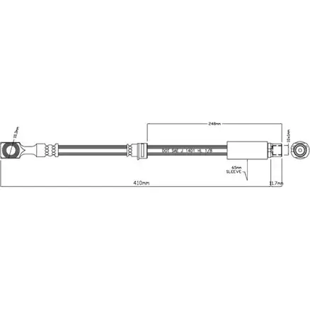 Тормозной шланг MOTAQUIP Z ZTA5 TP5CCUY VBJ206 3557074 изображение 0