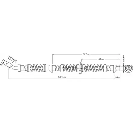 Тормозной шланг MOTAQUIP VBJ315 J2NX U 6GCQTG 3557148