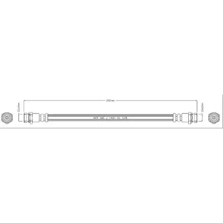 Тормозной шланг MOTAQUIP Y6A4W 3557154 N CKR4V VBJ324 изображение 0