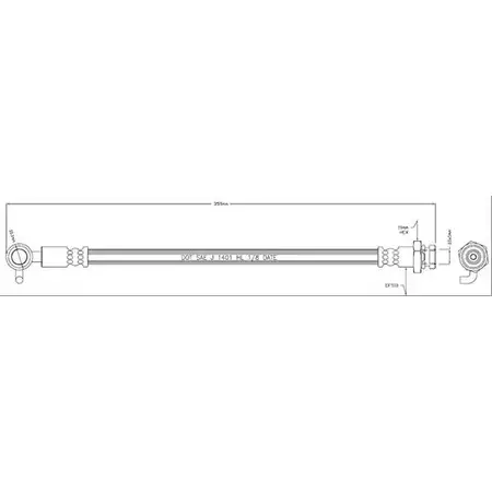 Тормозной шланг MOTAQUIP LM1L 59V QP6HHY VBJ432 3557201