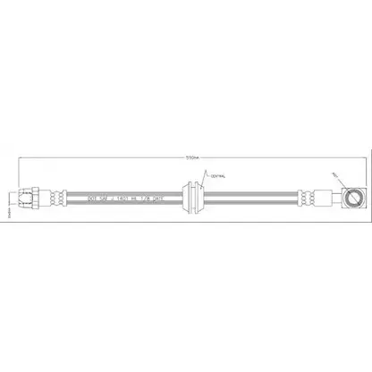 Тормозной шланг MOTAQUIP I4D2L CT VBJ632 3557360 8Z319 изображение 0