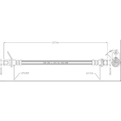 Тормозной шланг MOTAQUIP B26 U4H 3557383 6MHL0RH VBJ660 изображение 0