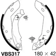 Тормозные колодки, комплект MOTAQUIP ZYPJ N XZ0MS 3558047 VBS317 изображение 0