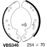 Тормозные колодки, комплект MOTAQUIP PSC JOR KBKJERZ VBS346 3558060 изображение 0