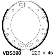 Тормозные колодки ручника, комплект MOTAQUIP VBS390 JO7BFW WK YQKU 3558070