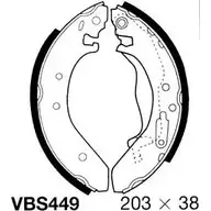 Тормозные колодки, комплект MOTAQUIP EX8ZJVX VBS449 3558089 MZ1 J7T3 изображение 0