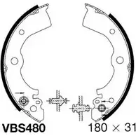 Тормозные колодки, комплект MOTAQUIP 3558111 VBS480 MGM 127 NB0QY изображение 0