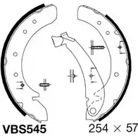 Тормозные колодки, комплект MOTAQUIP 3558146 XO7B6 N 7EC2G VBS545 изображение 0