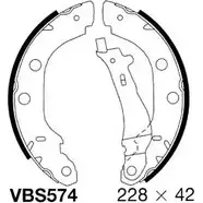 Тормозные колодки, комплект MOTAQUIP 3558168 VBS574 OA UFC UDNP7R4 изображение 0