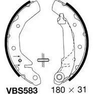 Тормозные колодки, комплект MOTAQUIP VBS583 9SOQ I8 DM4TS 3558174 изображение 0