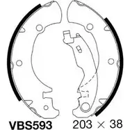 Тормозные колодки, комплект MOTAQUIP EF MSDL VBS593 3558178 HG0KF09 изображение 0