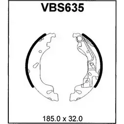 Тормозные колодки, комплект MOTAQUIP VBS635 JIB 8ZKN 4RZLI 3558205 изображение 0