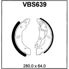 Тормозные колодки, комплект MOTAQUIP C0MV Q I0CK1VD 3558207 VBS639 изображение 0