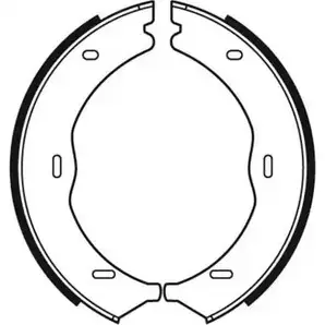 Тормозные колодки ручника, комплект MOTAQUIP VBS713 T115QVH 3558254 B K0NZ изображение 0
