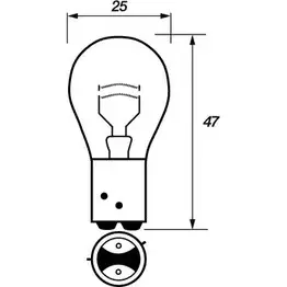Лампочка, задний габаритный фонарь MOTAQUIP 3559028 QR35Z6T 5 66 VBU566 изображение 0