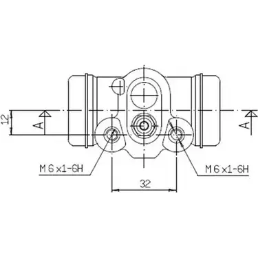 Рабочий тормозной цилиндр MOTAQUIP 5D RCO VWC853 3565832 0A3AL