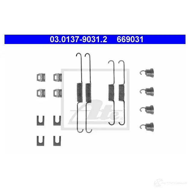 Ремкомплект тормозных накладок ATE SI052L 66 9031 53511 03013790312