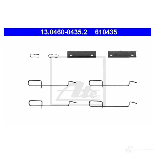 Ремкомплект колодок ATE 13046004352 7ZWKG 56002 6104 35 изображение 0