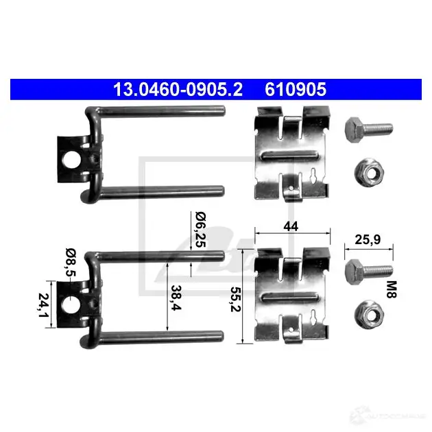 Ремкомплект колодок ATE 61090 5 56020 V81PF1 13046009052