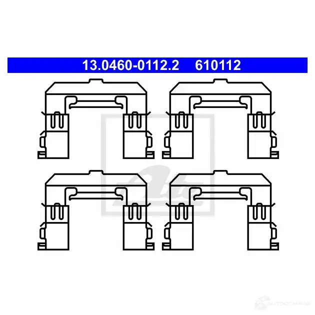 Ремкомплект колодок ATE GXZJ09 13046001122 55863 610 112