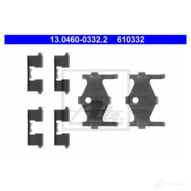 Ремкомплект колодок ATE 55969 JAMMW 610 332 13046003322