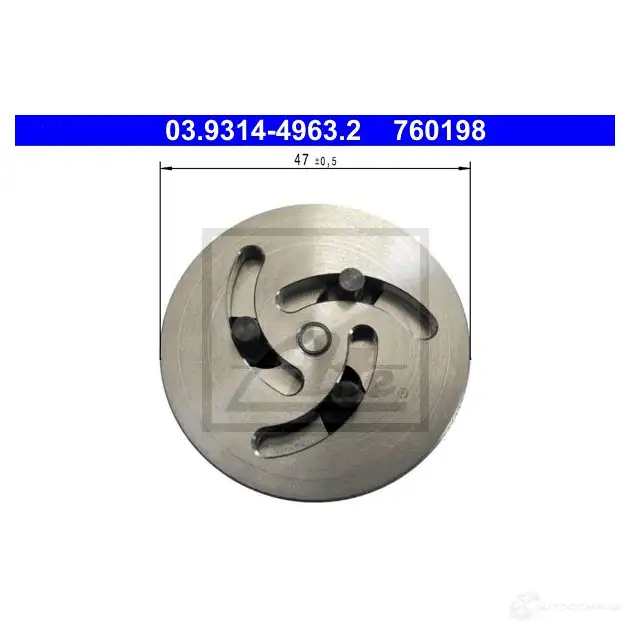 Переходник для отвода тормозного суппорта ATE 55132 VRVBVS 76019 8 03931449632