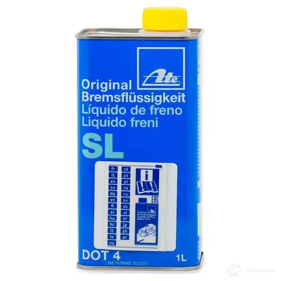 Тормозная жидкость DOT 4, 1 л ATE 03990158022 7058 02 55171 ZQHCBG0 изображение 1