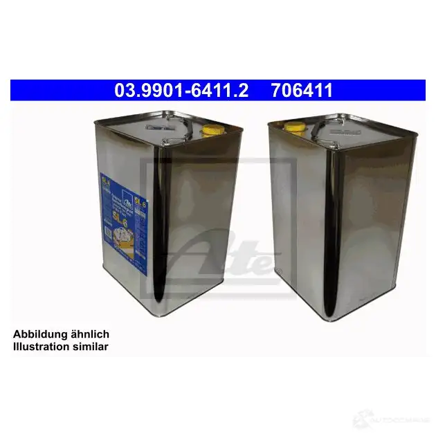 Тормозная жидкость DOT 4, 20 л ATE 7H2SGGL 03990164112 70 6411 55189