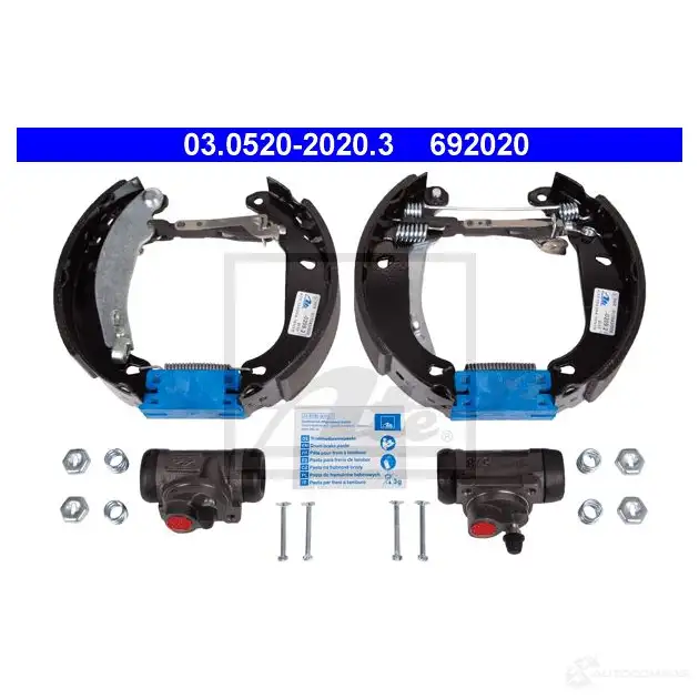 Ate 08. Ate комплект тормозных колодок.