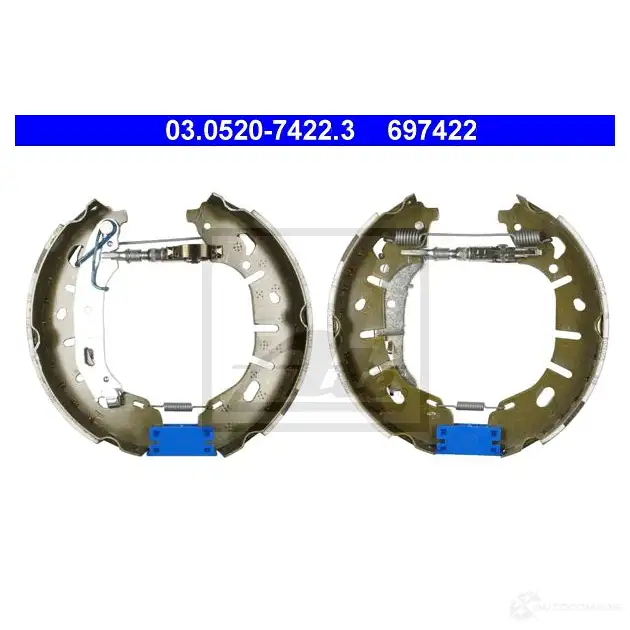 Барабанные тормозные колодки, комплект ATE 1438517198 03052074223 7KBVC 2