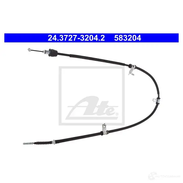 Трос ручника, стояночного тормоза ATE HRNZD4 62049 5832 04 24372732042 изображение 2