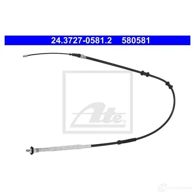 Трос ручника, стояночного тормоза ATE R78BX 24372705812 58 0581 1193358943 изображение 2