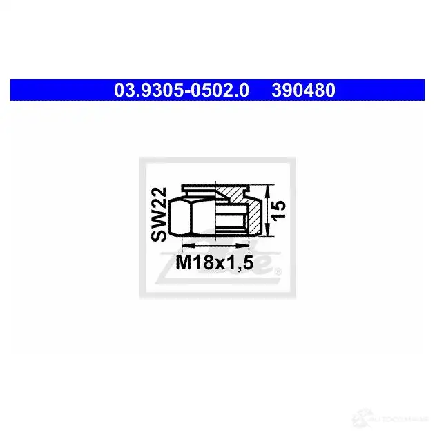 Переходник цеп тестового соединения ATE 55002 WG4SM03 390 482 03930505020