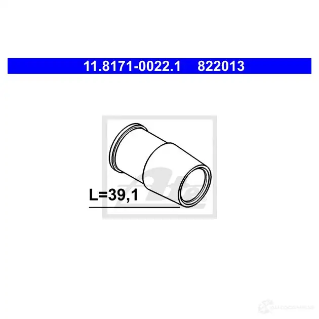 Направляющая втулка тормозного суппорта ATE 55496 8220 13 U5RRT 11817100221 изображение 4