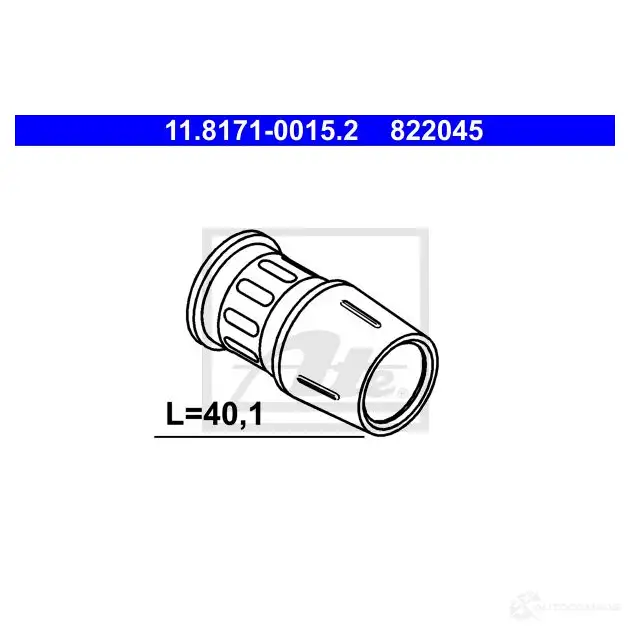 Направляющая втулка тормозного суппорта ATE 822 045 HQJXH 11817100152 6372938 изображение 0