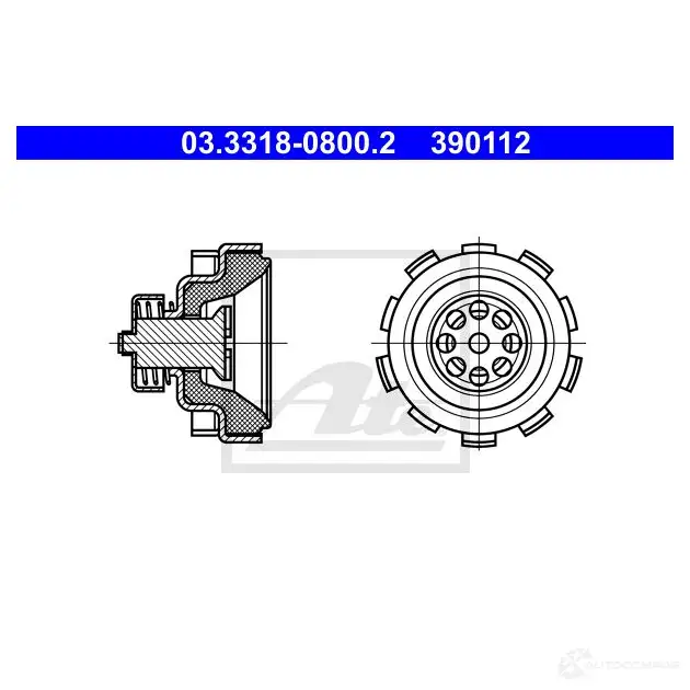 Ремкомплект главного тормозного цилиндра ATE ECB4 41O 03331808002 1437251943 изображение 1