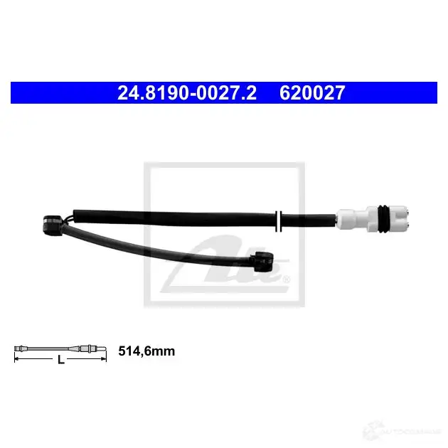 Датчик износа тормозных колодок ATE 24819000272 U1Y78PU 6200 27 63043 изображение 0