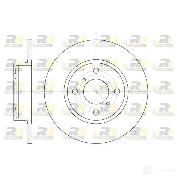 Тормозной диск ROADHOUSE 8AE96 DSX66210 0 1461691 6621.00
