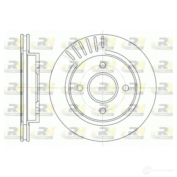Тормозной диск ROADHOUSE D SX616010 6160.10 XUA0JS 1461213 изображение 0