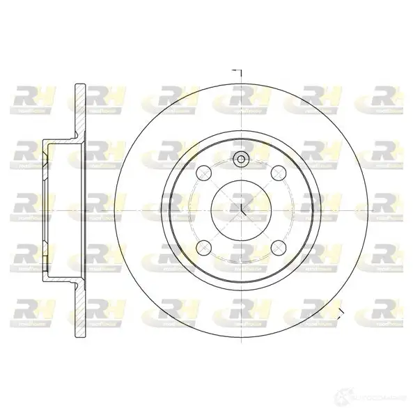 Тормозной диск ROADHOUSE 1461803 6738.00 DS X673800 JVCLRIP