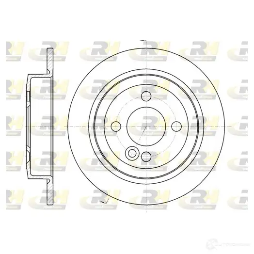Тормозной диск ROADHOUSE 1460780 DSX61 19500 2NEBD7B 61195.00