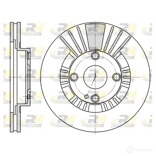 Тормозной диск ROADHOUSE 6812.10 DSX681 210 1461867 4AF5L