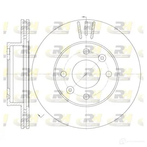 Тормозной диск ROADHOUSE 6990.10 07XC6PG DSX699 010 1462040
