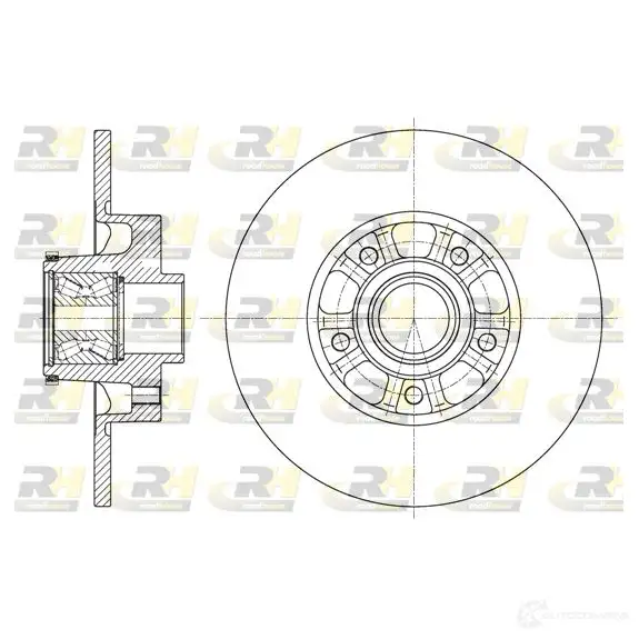 Тормозной диск ROADHOUSE D SX6162620 1461242 URNNLL3 61626.20