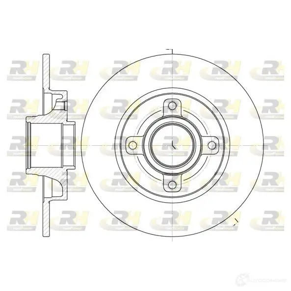 Тормозной диск ROADHOUSE DS X6101400 9PBR7 61014.00 1460574 изображение 0