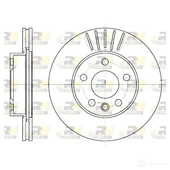 Тормозной диск ROADHOUSE DSX65511 0 ZI86MM 6551.10 1461621