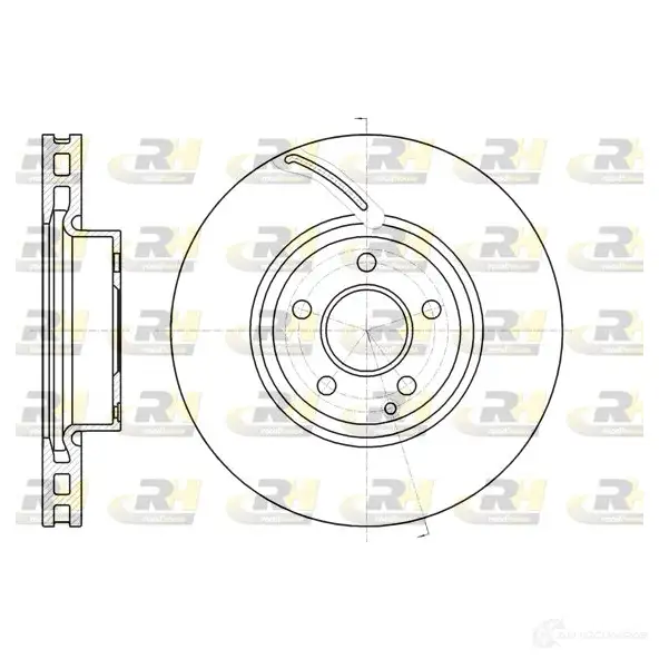 Тормозной диск ROADHOUSE G50BK2 1460638 61067.10 D SX6106710