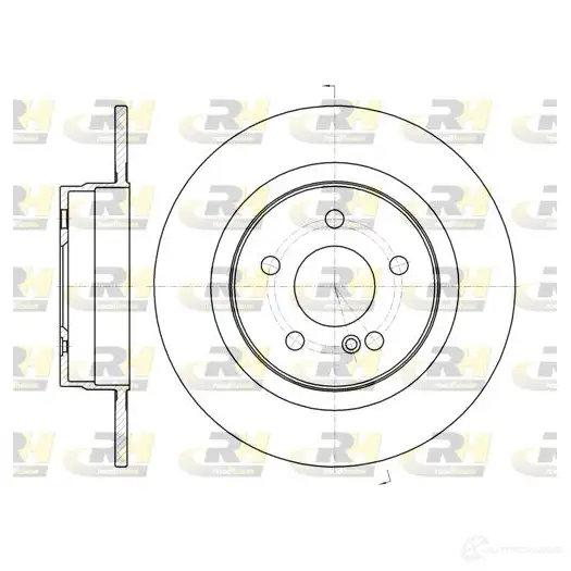 Тормозной диск ROADHOUSE 1460642 ZCP8BP DSX6107 000 61070.00