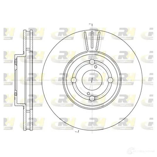 Тормозной диск ROADHOUSE D SX670310 1461774 6703.10 FTVPO3 изображение 0