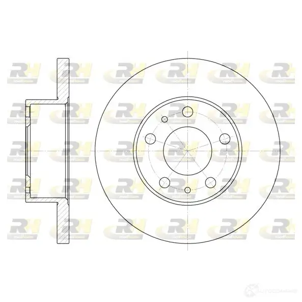 Тормозной диск ROADHOUSE 1461547 DSX64730 0 6473.00 QXP9YT0
